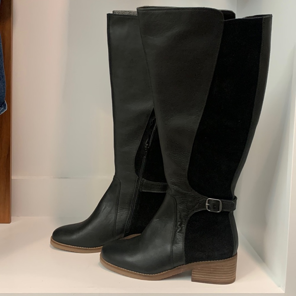 Black Lucky Brand boots size 8. Brand new, never worn.